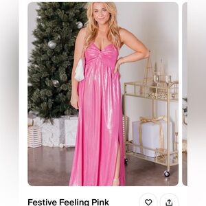 pink lily formal maxi dress